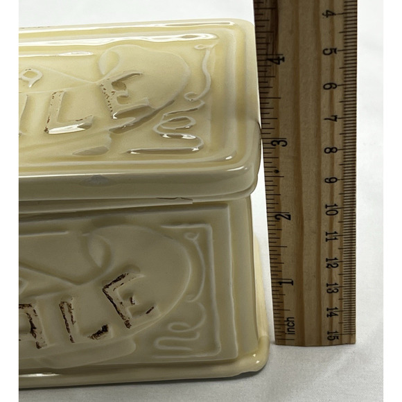 Sur La Table Ceramic Salt Box Spices Box Made in Italy The Art & Soul Of Cooking - Picture 10 of 11